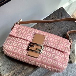 Authentic Fendi Pink Baguette